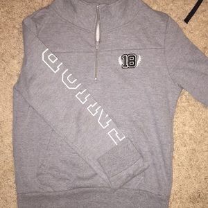2018’ graduation hoodie.